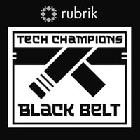Rubrik black belt black white